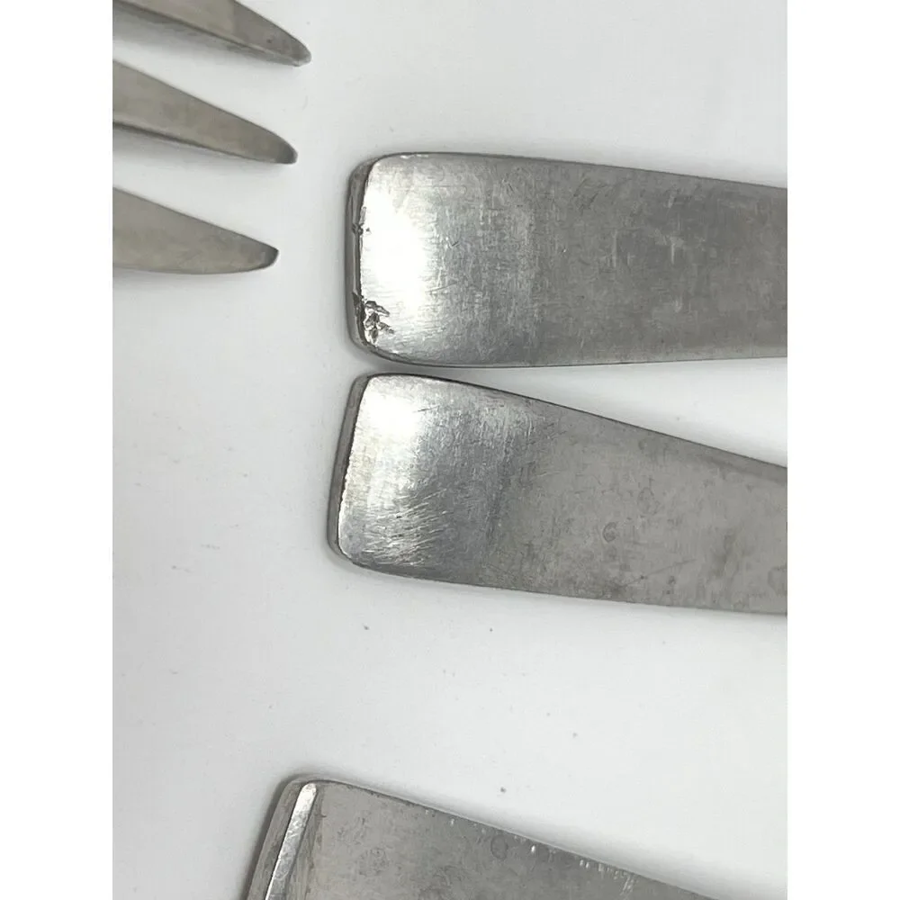 SOLA CORA Flatware Lot MCM HOLLAND STAINLESS STEEL Set Of 12 Forks Knives Spoons